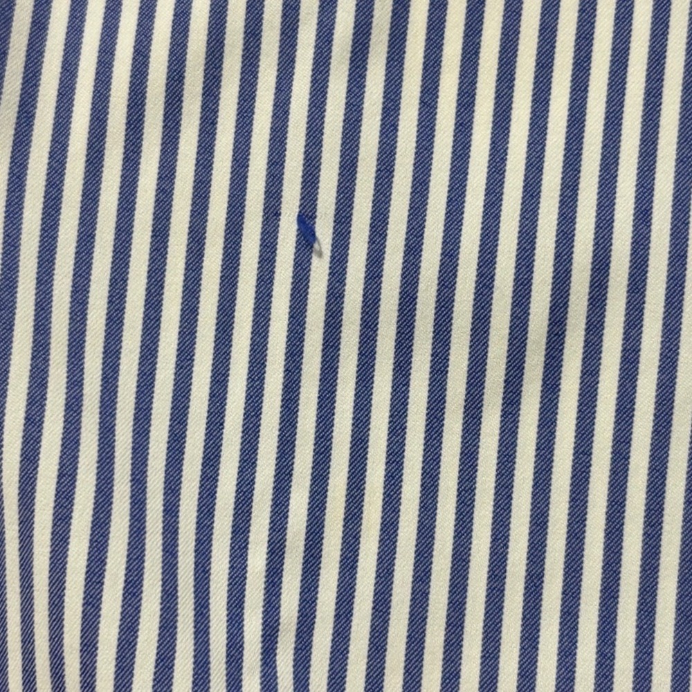 UNTUCKit Button Down Mens XXL Blue White Stripe Slim Fit Performance Stretch - Picture 10 of 10